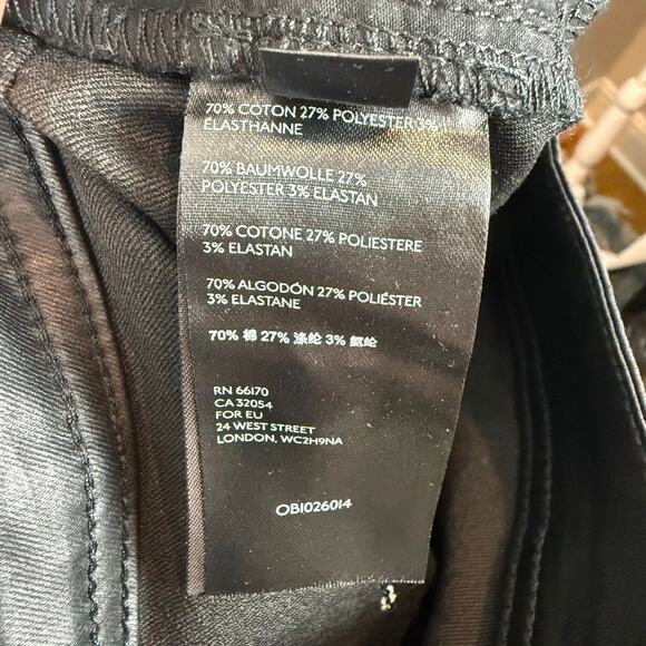 We The Free People Spellbound Coated Bootcut Jeans Women 26 Black Boho Revolve - Picture 5 of 9